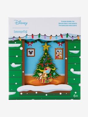Loungefly Disney Chip 'N' Dale Holiday Sliding
Enamel Pin